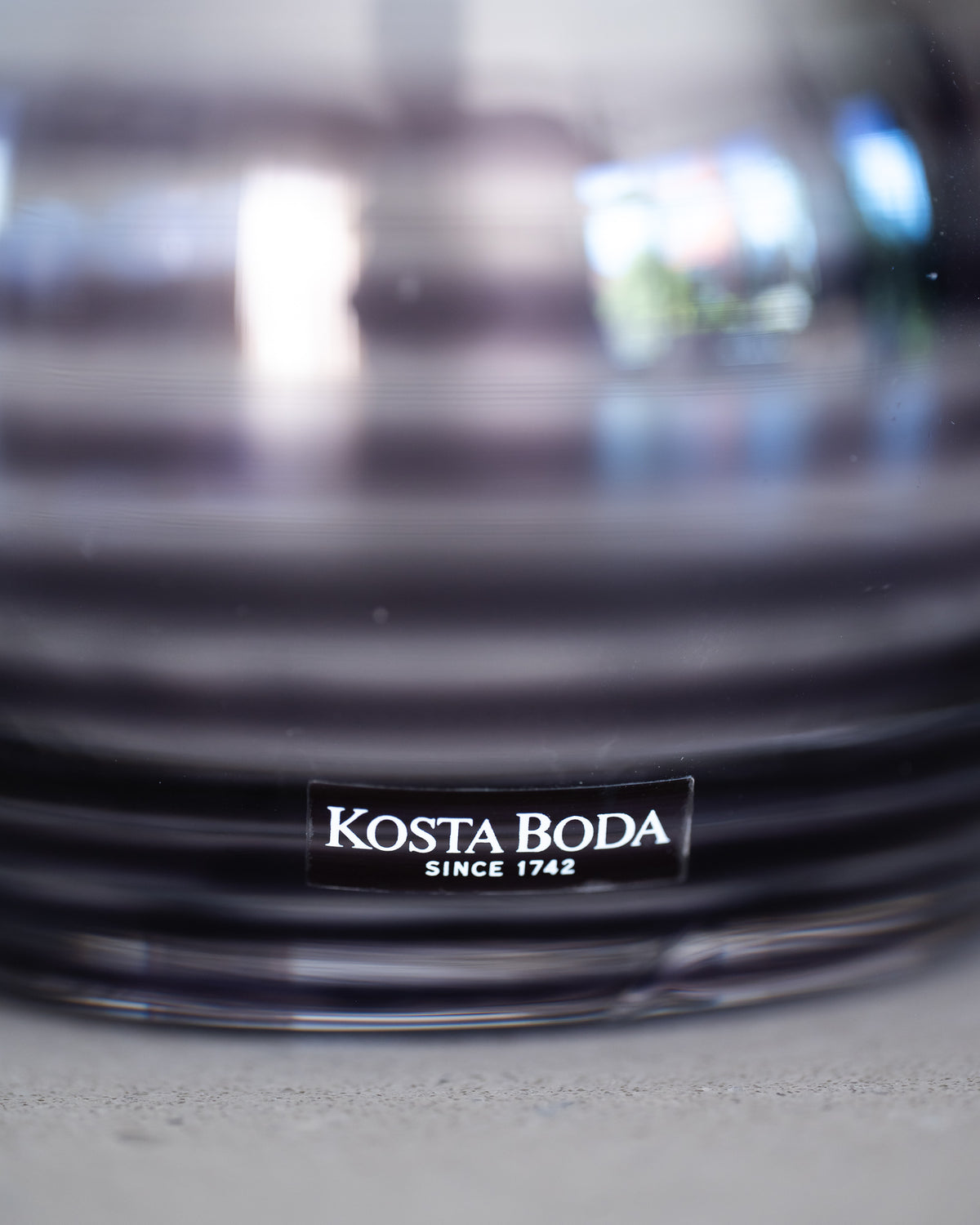 “Cleopatra” Purple Glass Carafe Vase & Bowl Set – Ulrica Hydman-Vallien for Kosta Boda, 1989