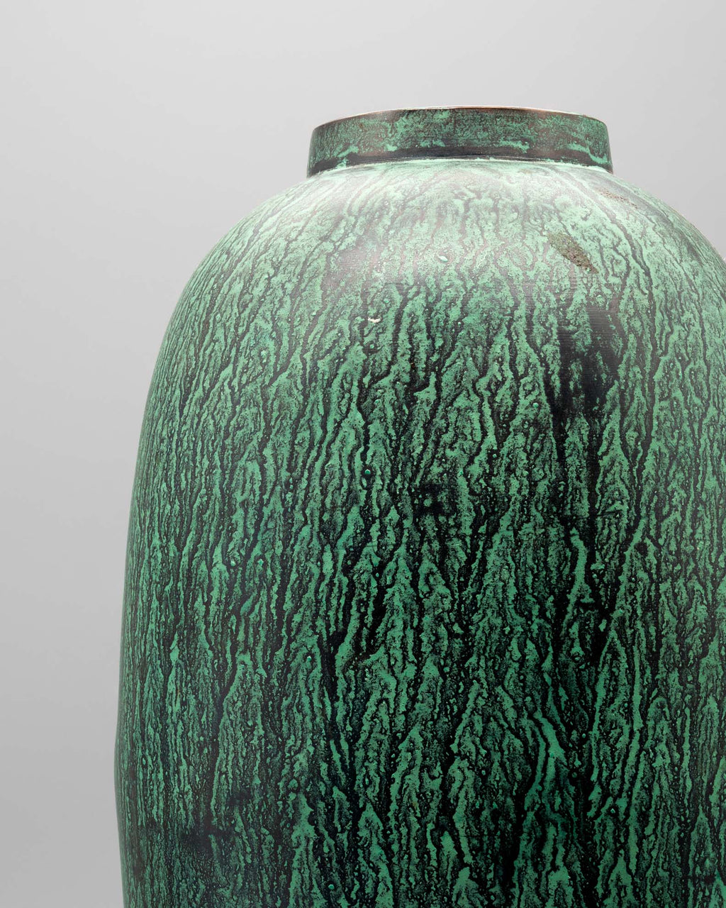 Patinated Metal Vase – attributed to Paul Haustein, Germany, 1920s–1930s