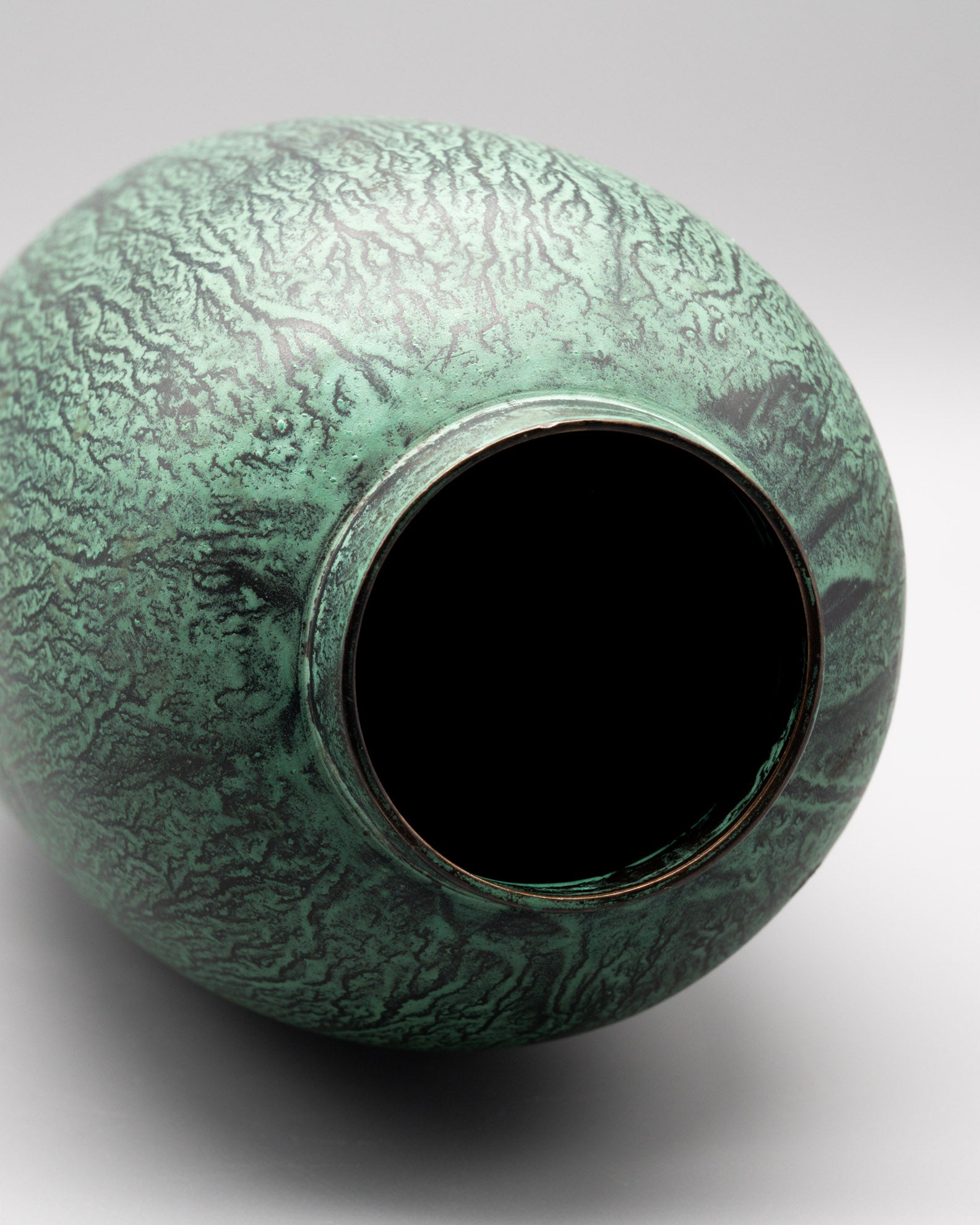 Patinated Metal Vase – attributed to Paul Haustein, Germany, 1920s–1930s