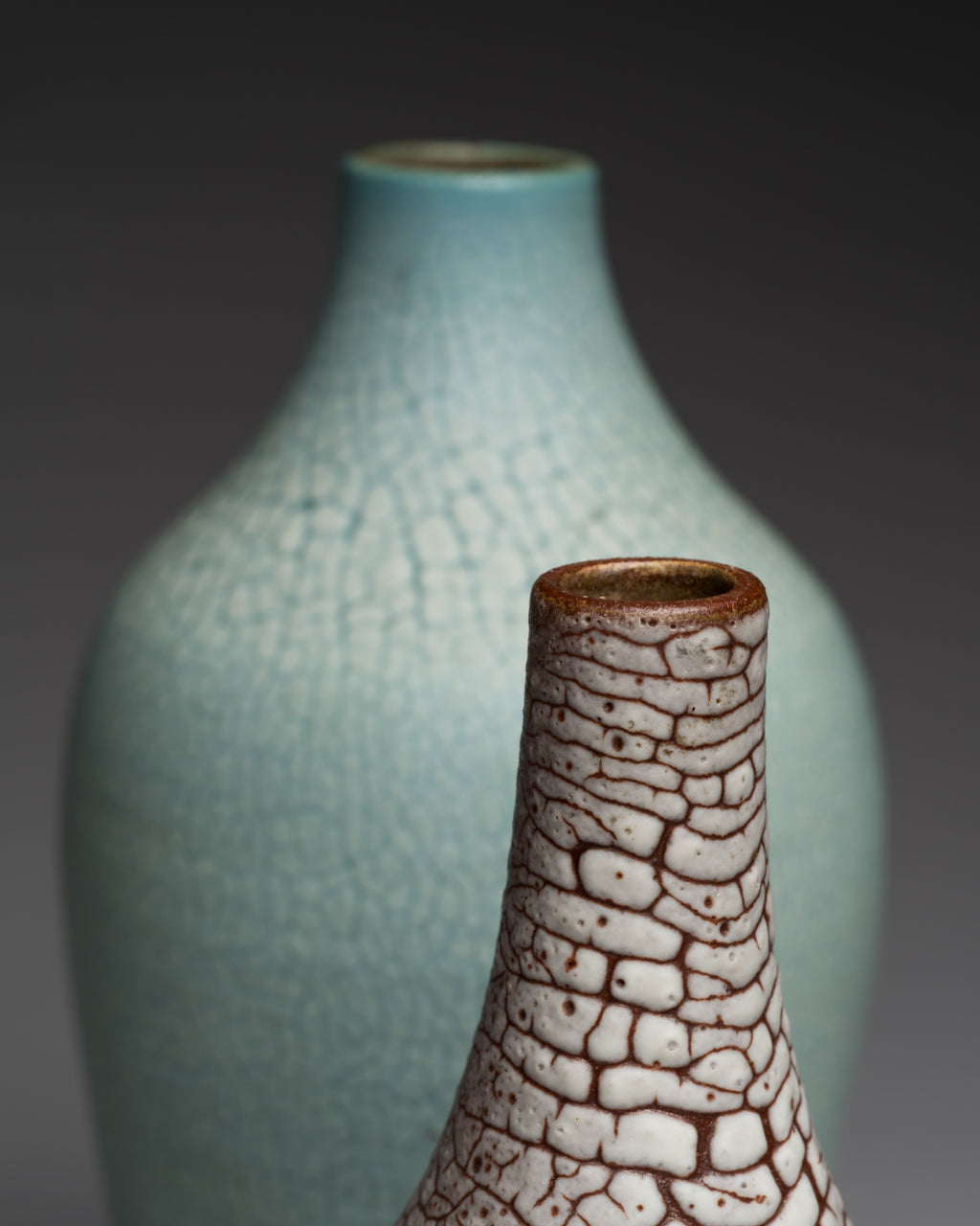 Ceramic Vases Trio – Albert Kiessling Studio Ceramics, mid-20th century