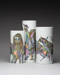 “Bulls, Lions & Roosters” Porcelain Trio  – Cuno Fischer for Rosenthal, 1970s