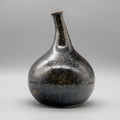 Tenmoku Glazed Kyō-yaki Vase – Attributed to Miura Chikken, Japan, mid-20th century