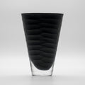 Black Glass “Easy” Vase – Hutschenreuther, late 20th century