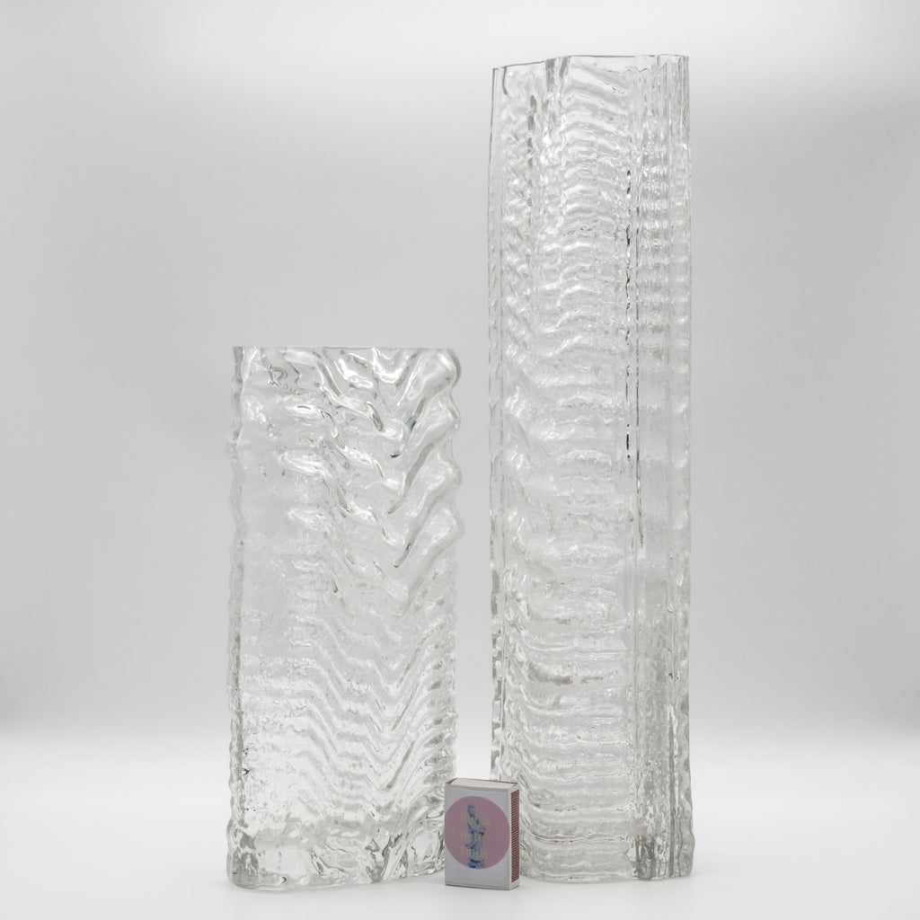 “Glasstruktur” Vase Duo – Martin Freyer for Rosenthal, 1970s