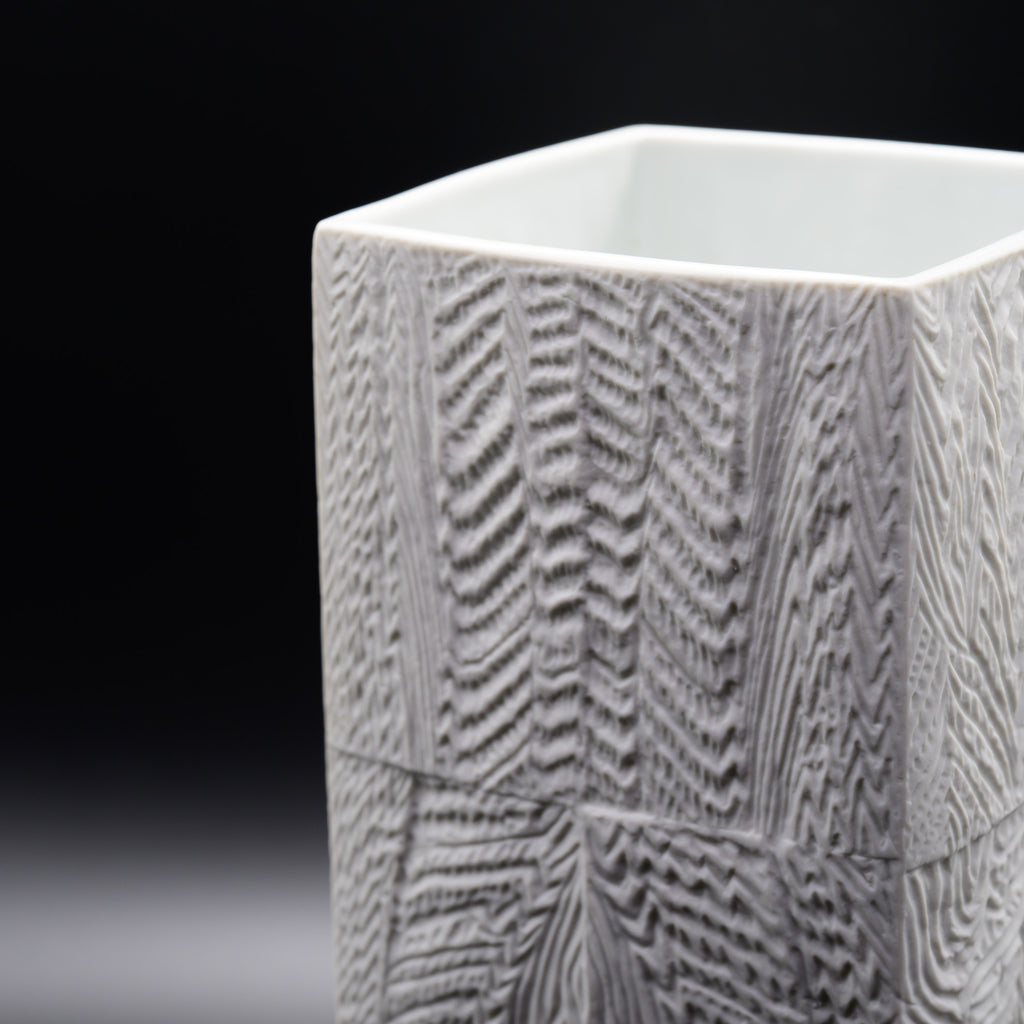 Wave Cascade Bisque Porcelain Vase – Martin Freyer for Rosenthal, 1970s