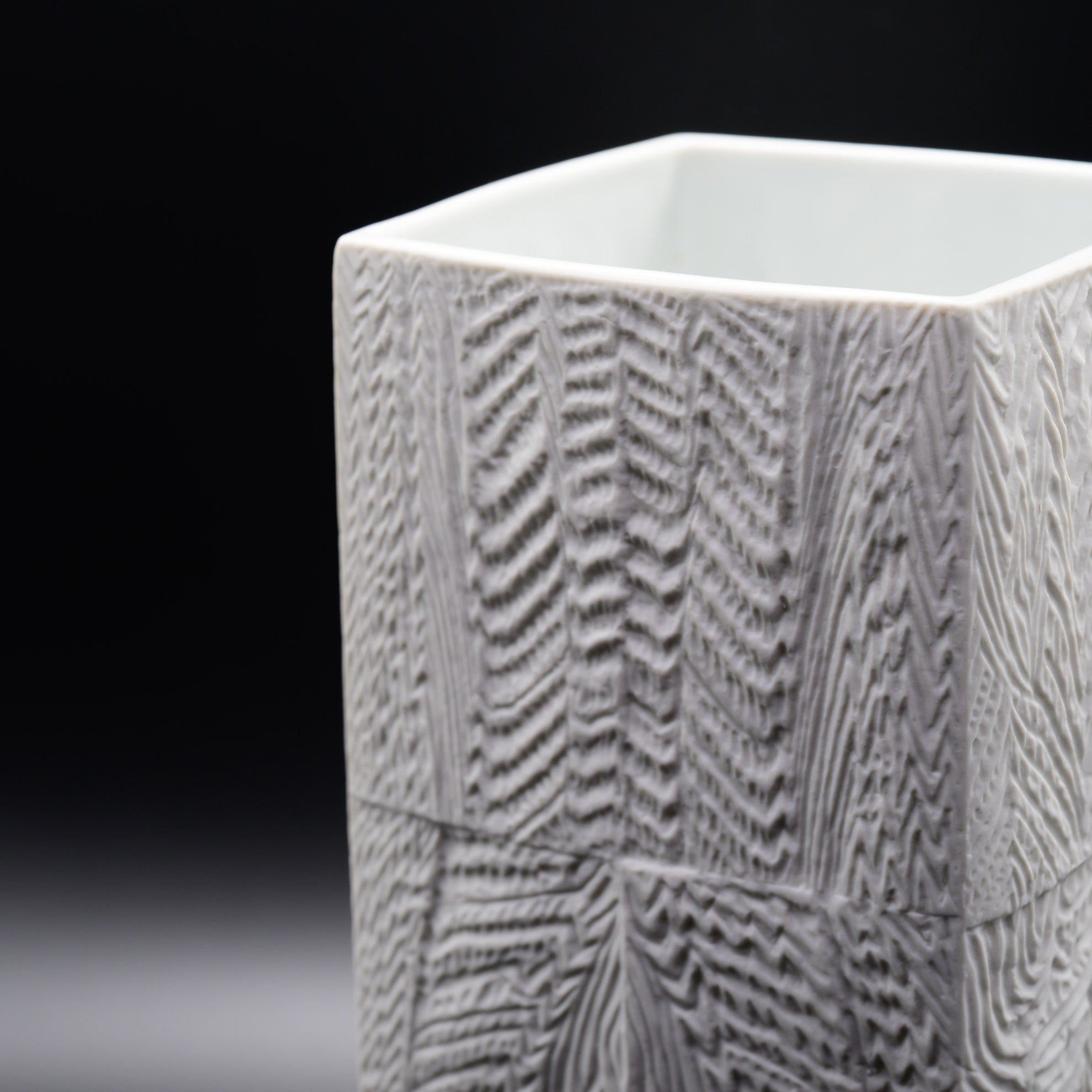Wave Cascade Bisque Porcelain Vase – Martin Freyer for Rosenthal, 1970s