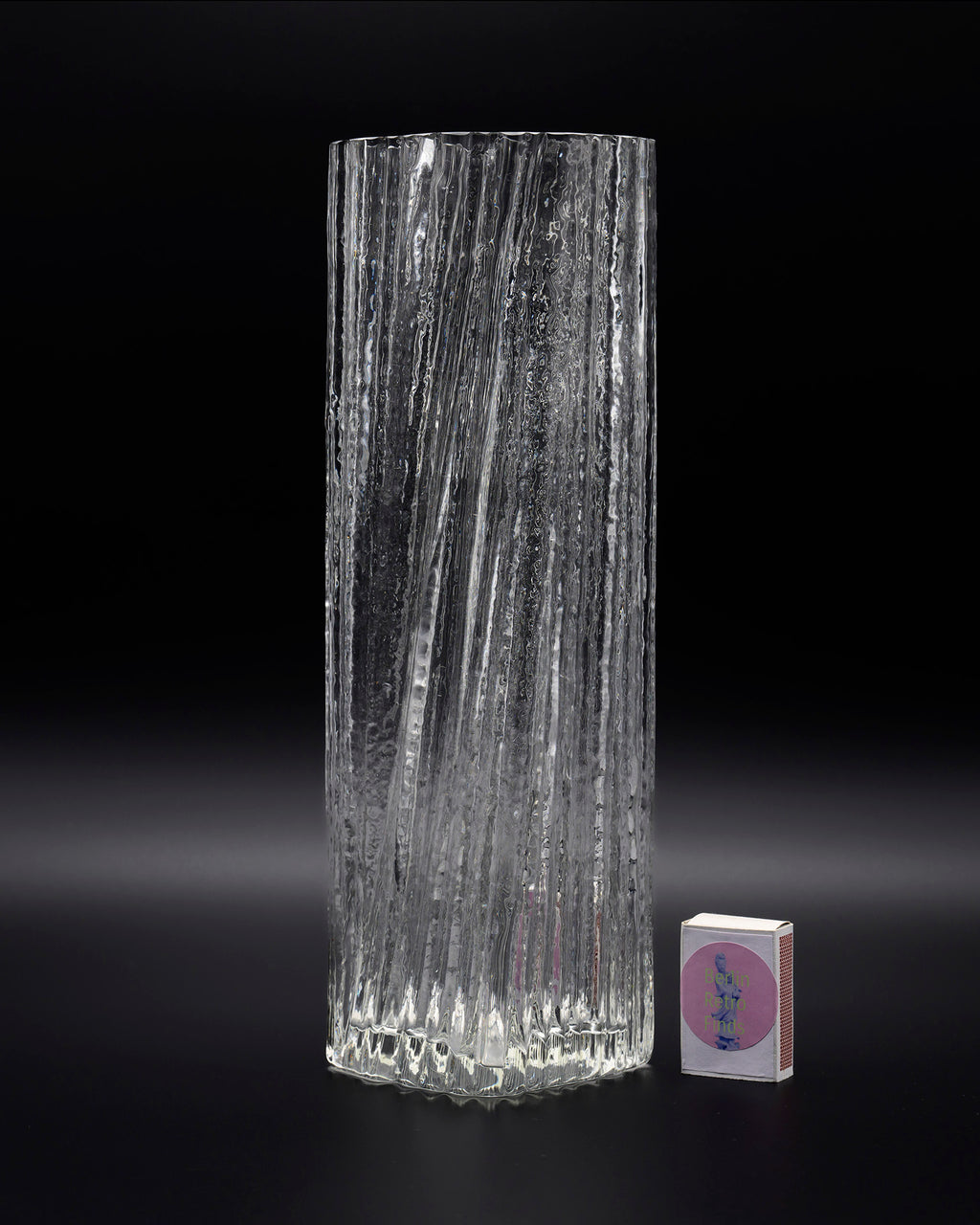 Rosenthal Glasstruktur Glass Vase Duo – Martin Freyer for Rosenthal, 1970s