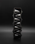 Black Glazed Porcelain Vase – Heinrich Fuchs for Hutschenreuther, 1960s–1970s