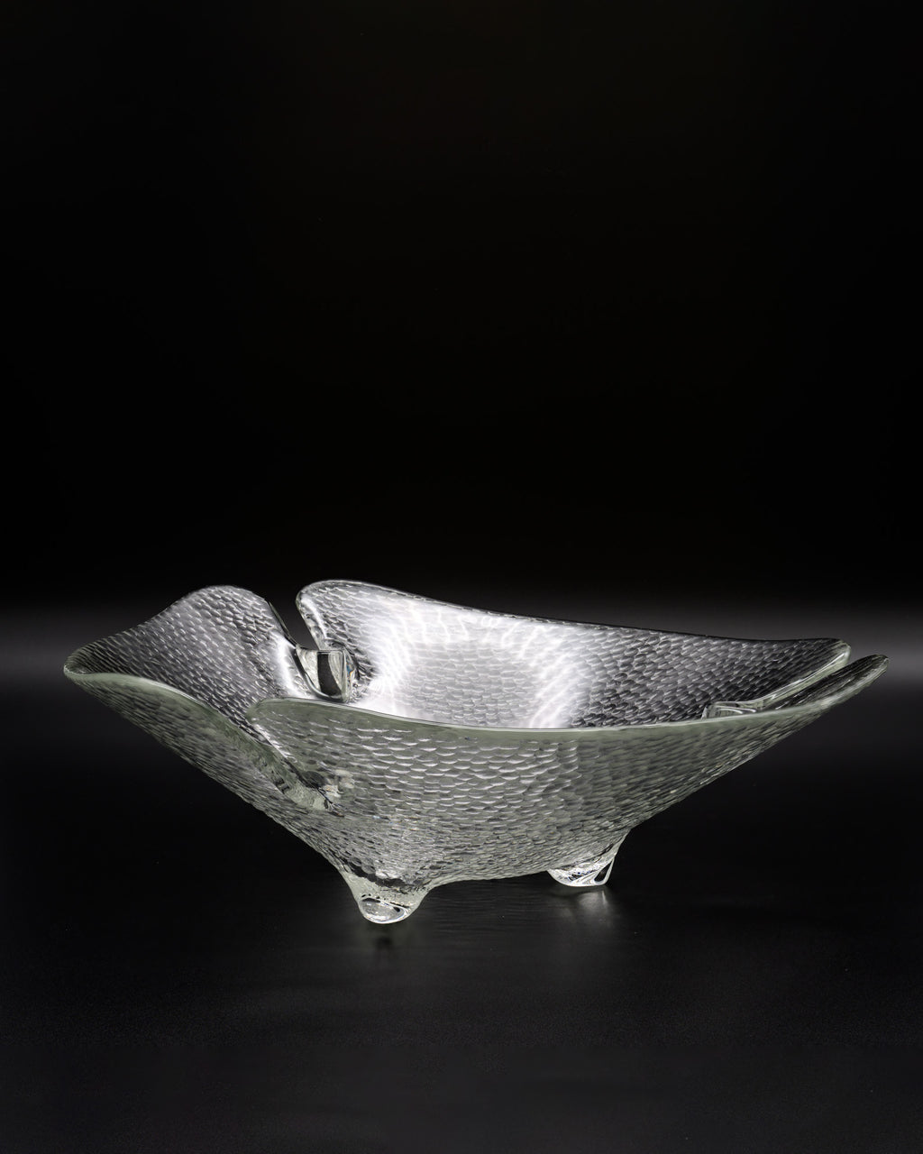 Clear Glass Fruit Bowl – Peill & Putzler, 1960s–1970s
