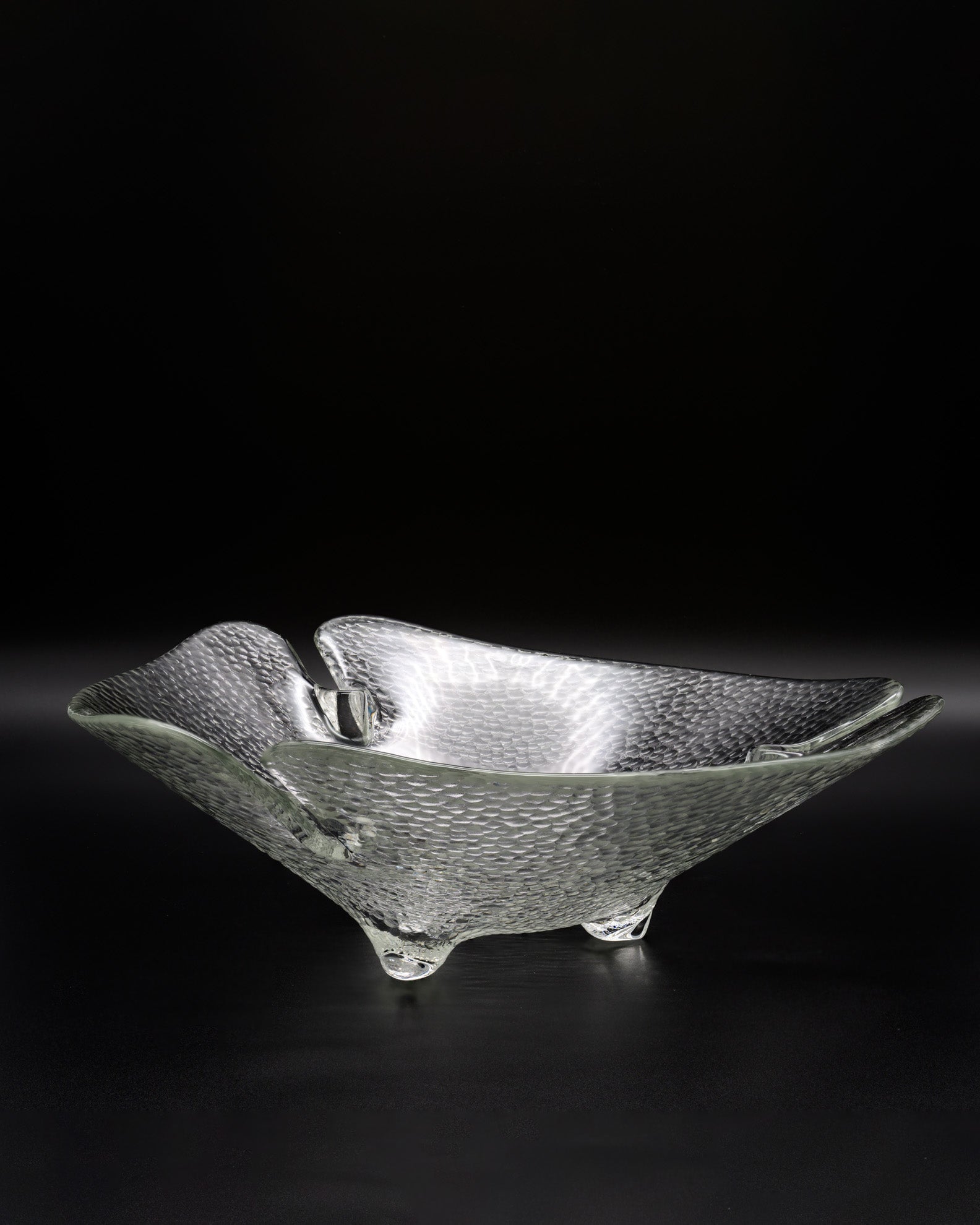 Clear Glass Fruit Bowl – Peill & Putzler, 1960s–1970s