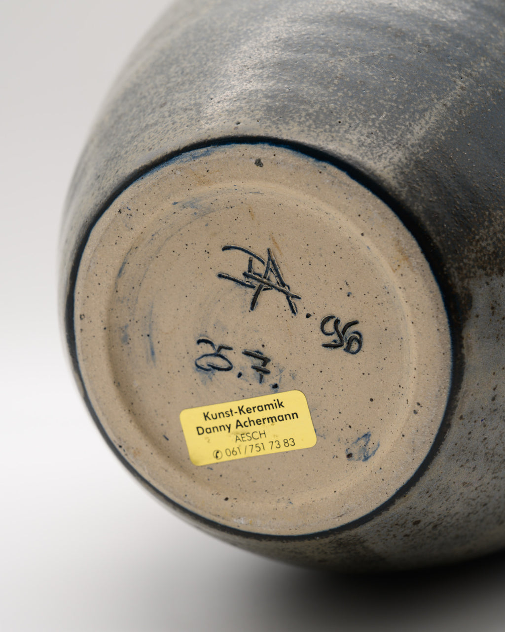 Studio Ceramic Vase – Daniel Achermann, early 1990s