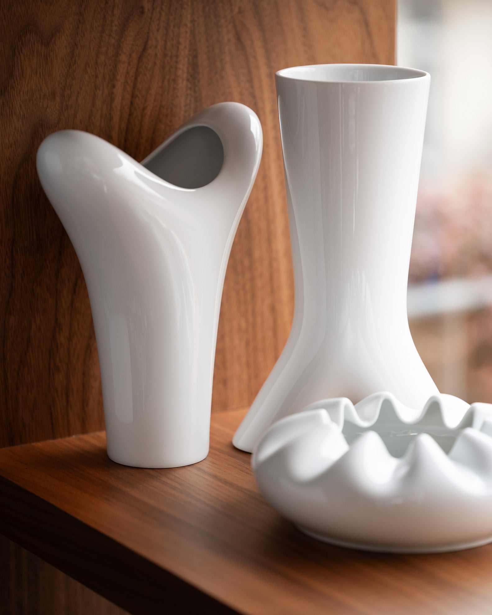 Spirit Glossy White Porcelain Trio – Platt & Young for Rosenthal, 1999