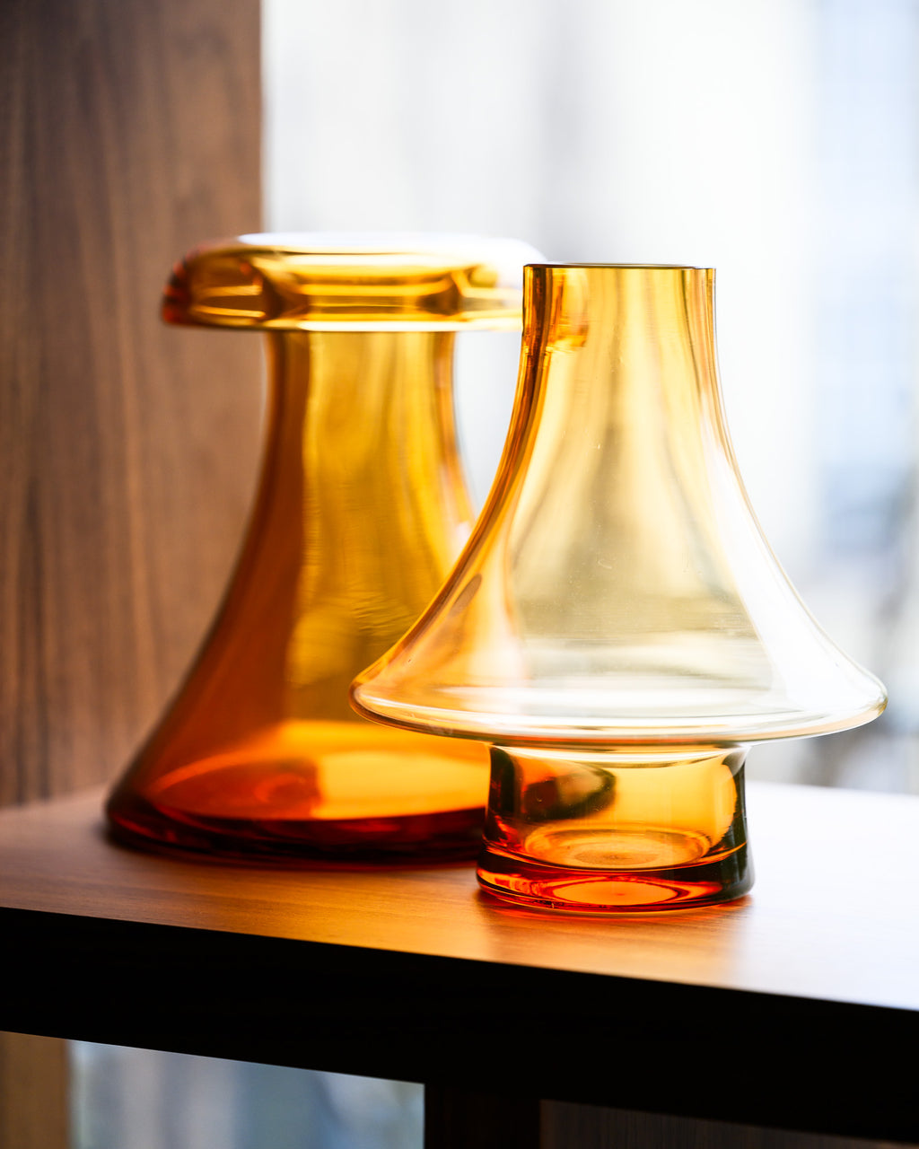 Uranium Glass Vase Duo – Cari Zalloni for WMF, 1970s