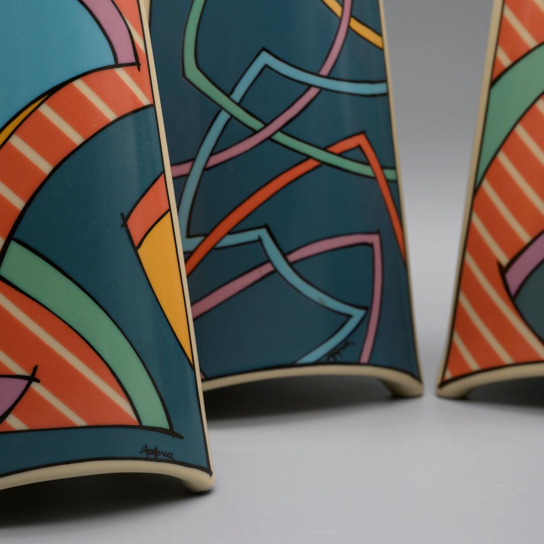 Flash Porcelain Set of Four Vases – Dorothy Hafner for Rosenthal, 1980s