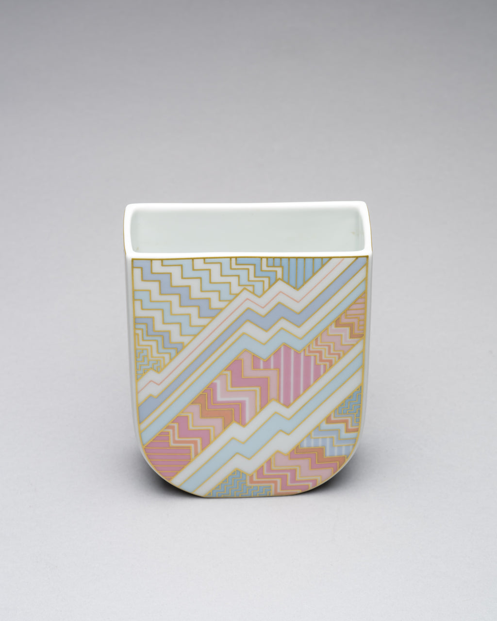 “Silhouette – Kelim” Vase & Box Trio – Rosemonde Nairac for Rosenthal, 1980s