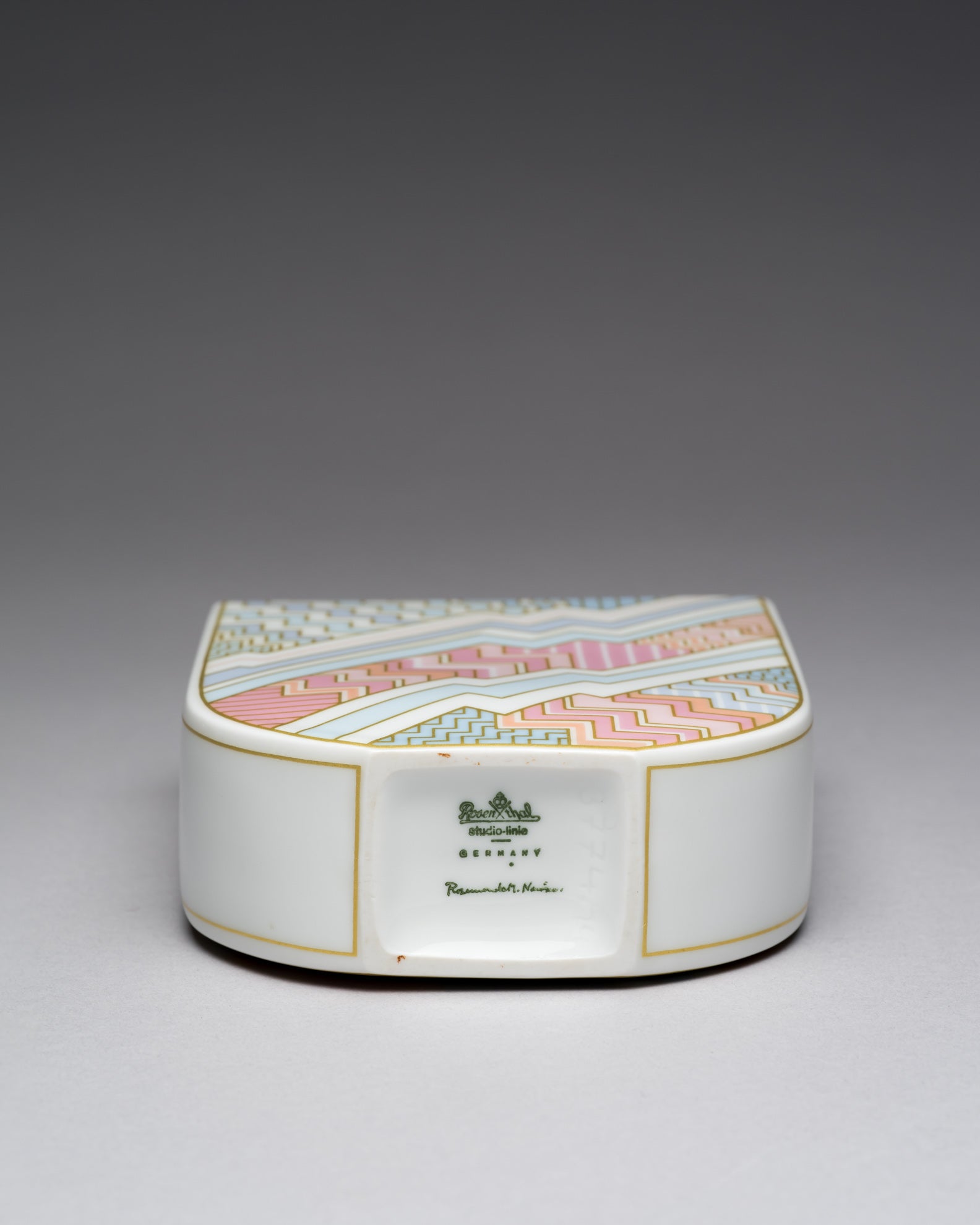 “Silhouette – Kelim” Vase & Box Trio – Rosemonde Nairac for Rosenthal, 1980s