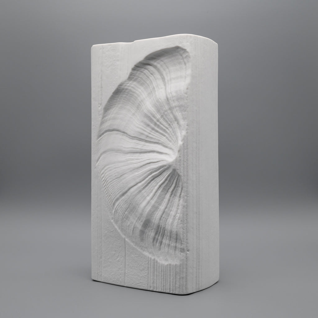 Op Art Bisque Porcelain Vase – Nartin Freyer for Rosenthal, 1970s