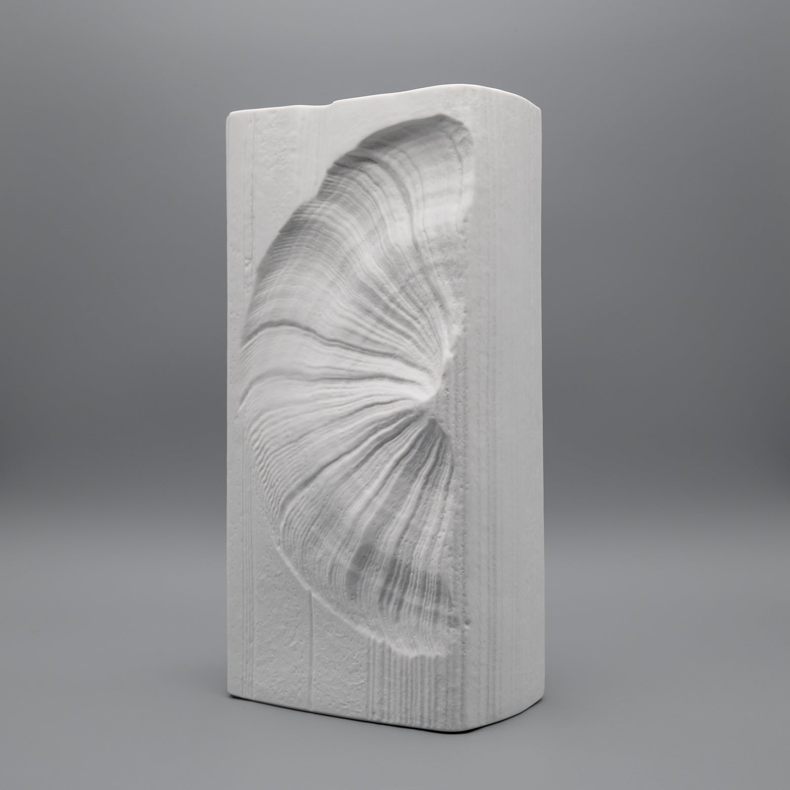 Op Art Bisque Porcelain Vase – Nartin Freyer for Rosenthal, 1970s
