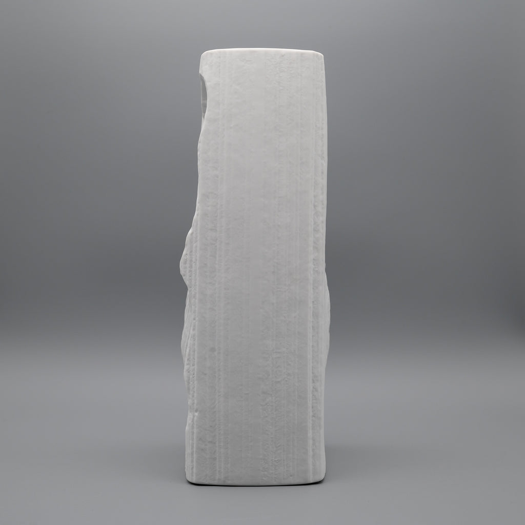 Op Art Bisque Porcelain Vase – Nartin Freyer for Rosenthal, 1970s