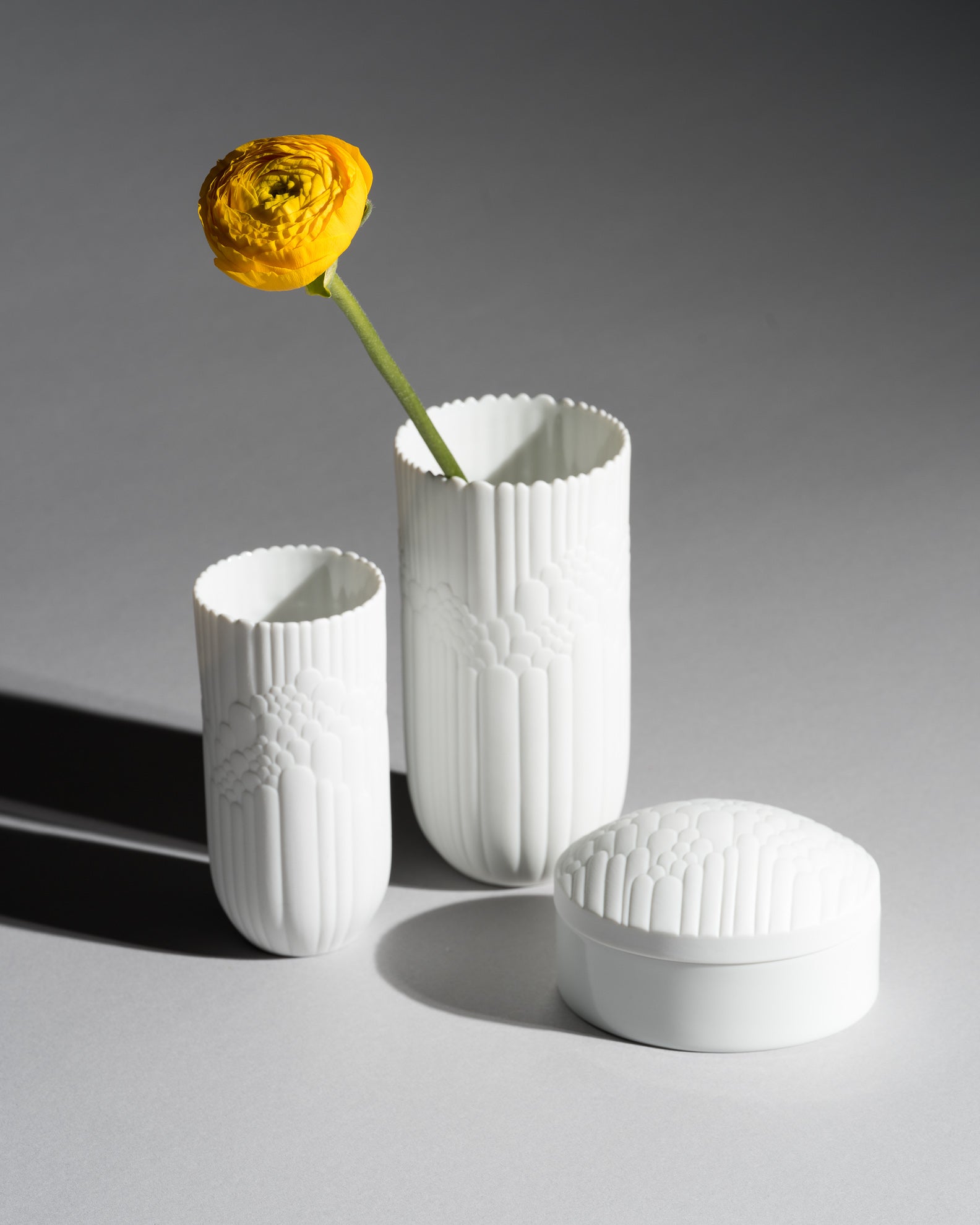 Anemone Porcelain Trio – Rosemonde Nairac for Rosenthal, 1970s