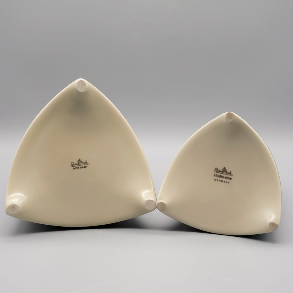 “Flash” Porcelain 4x Vase Set  – Dorothy Hafner for Rosenthal, 1980s
