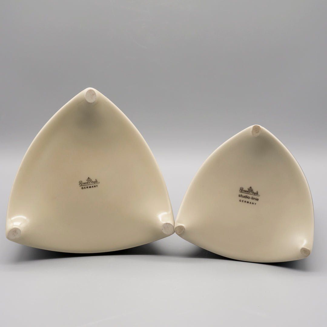 “Flash” Porcelain 4x Vase Set  – Dorothy Hafner for Rosenthal, 1980s