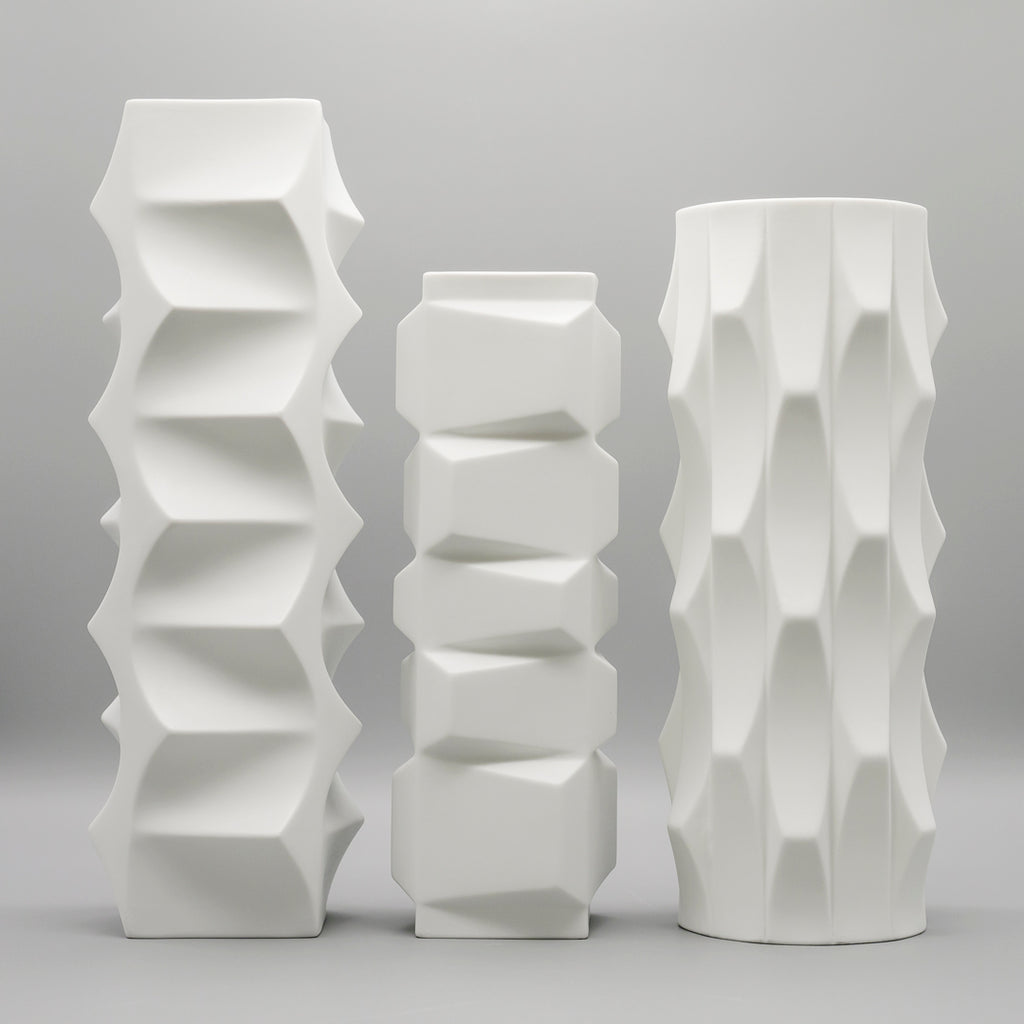 “Archais” Bisque Porcelain Trio  – Heinrich Fuchs for Hutschenreuther, 1960s–1970s