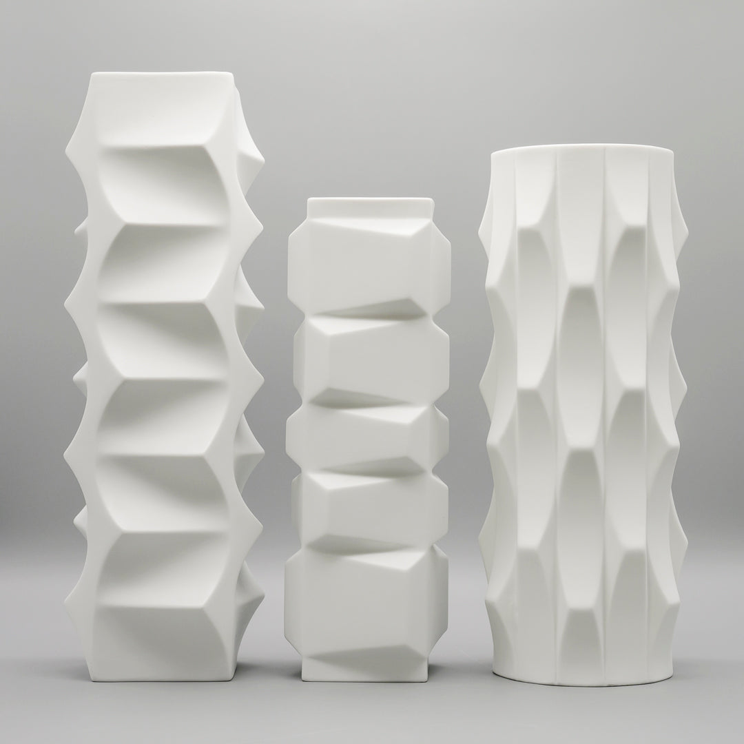“Archais” Bisque Porcelain Trio  – Heinrich Fuchs for Hutschenreuther, 1960s–1970s