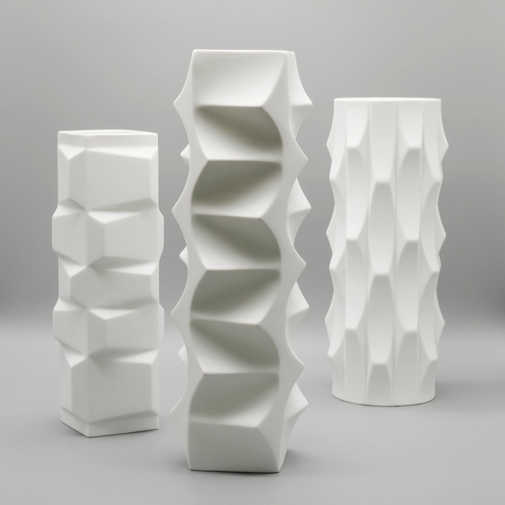 “Archais” Bisque Porcelain Trio  – Heinrich Fuchs for Hutschenreuther, 1960s–1970s