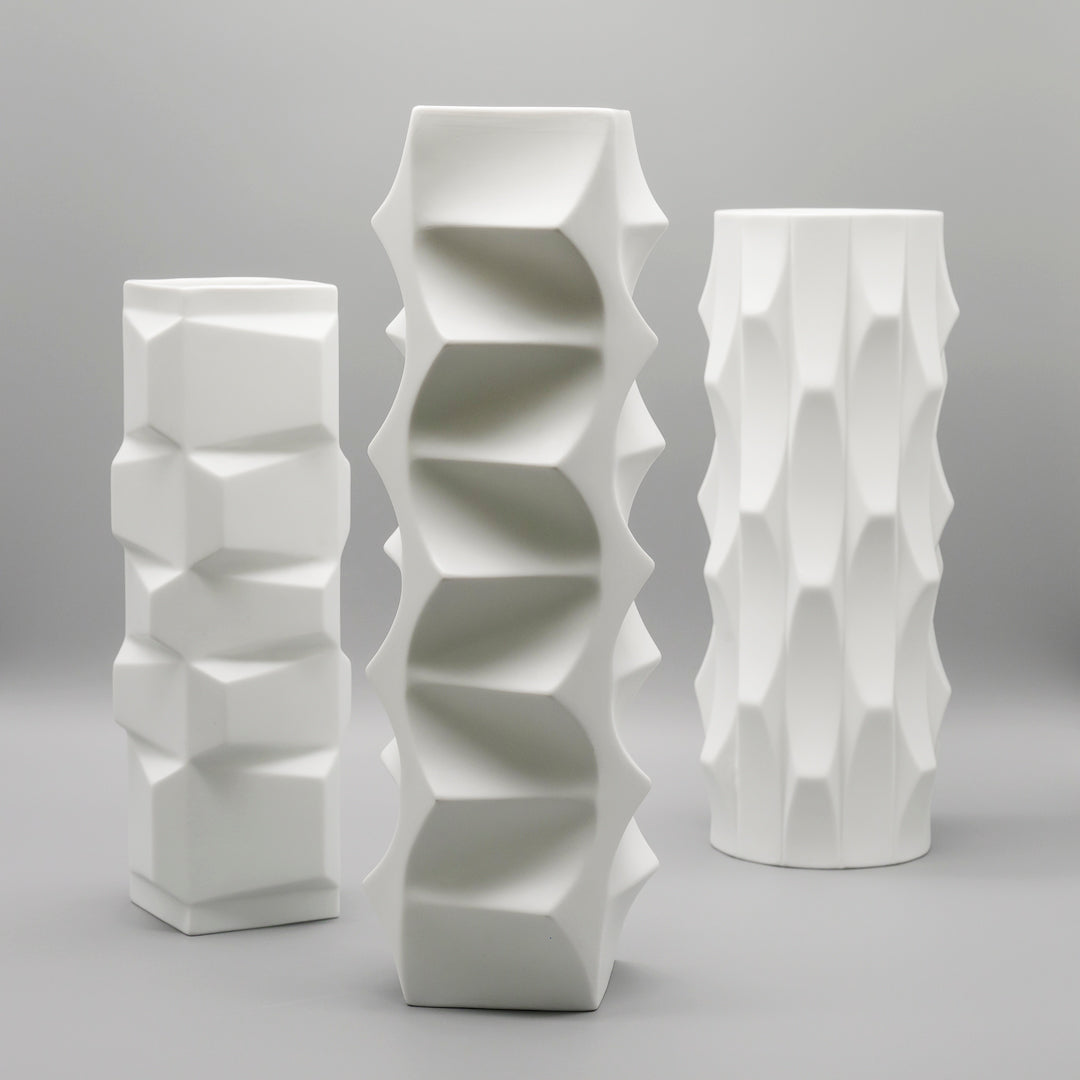 “Archais” Bisque Porcelain Trio  – Heinrich Fuchs for Hutschenreuther, 1960s–1970s