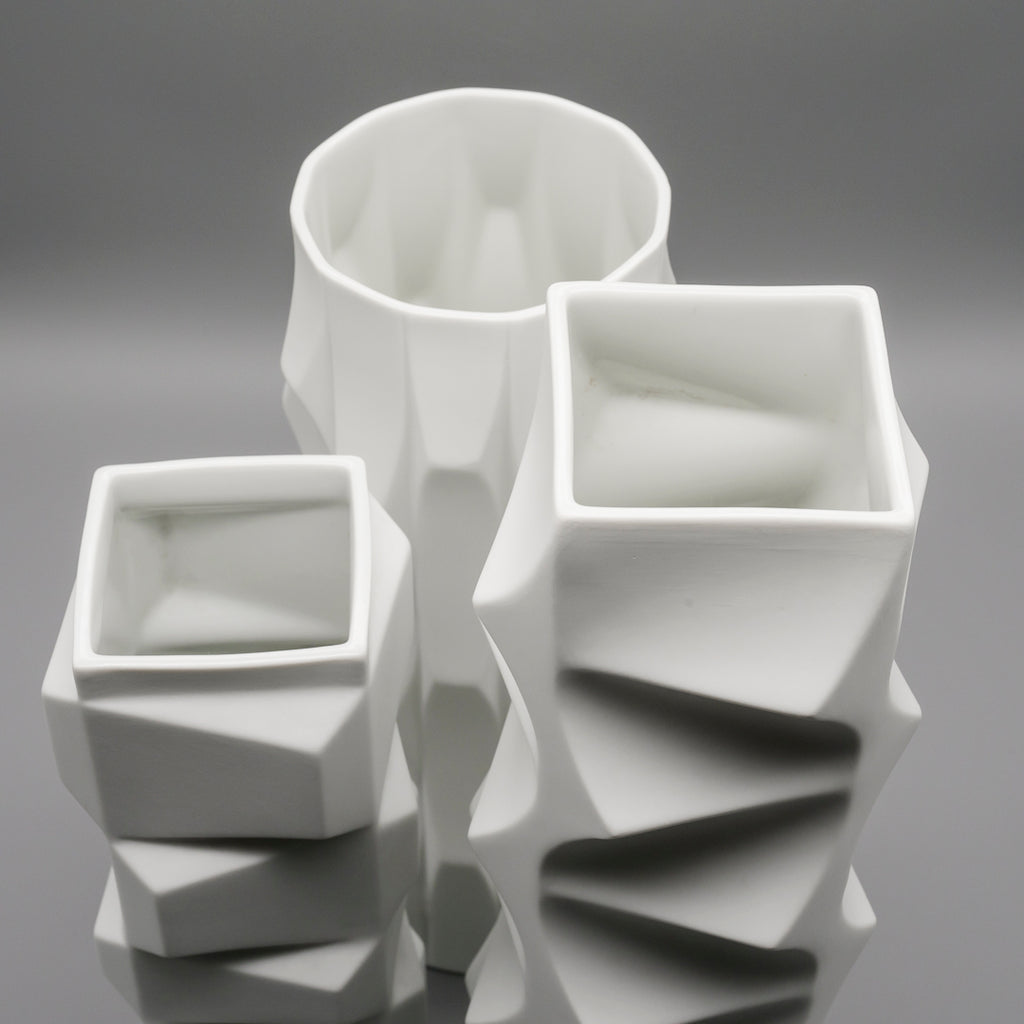 “Archais” Bisque Porcelain Trio  – Heinrich Fuchs for Hutschenreuther, 1960s–1970s