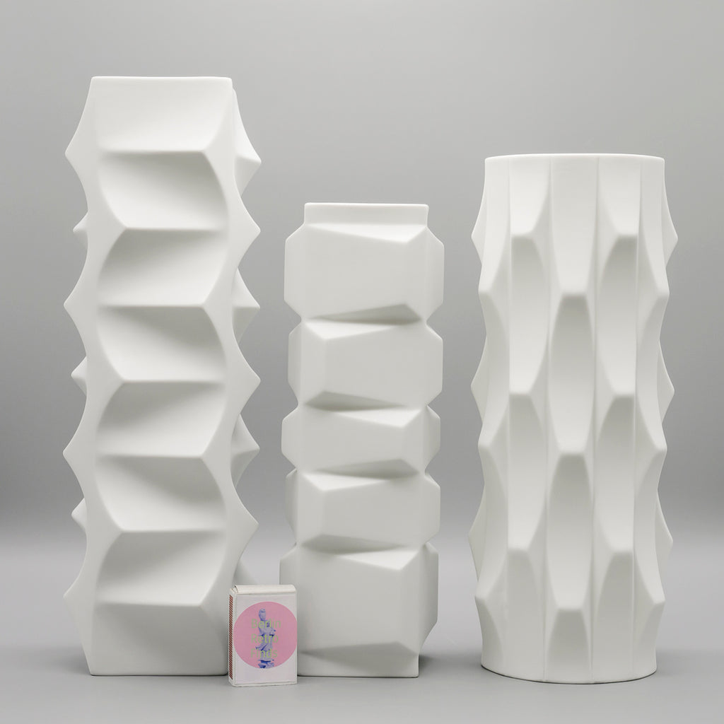 “Archais” Bisque Porcelain Trio  – Heinrich Fuchs for Hutschenreuther, 1960s–1970s