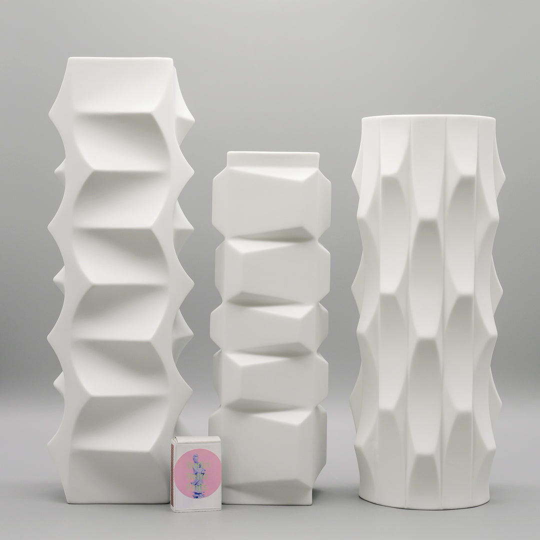 “Archais” Bisque Porcelain Trio  – Heinrich Fuchs for Hutschenreuther, 1960s–1970s