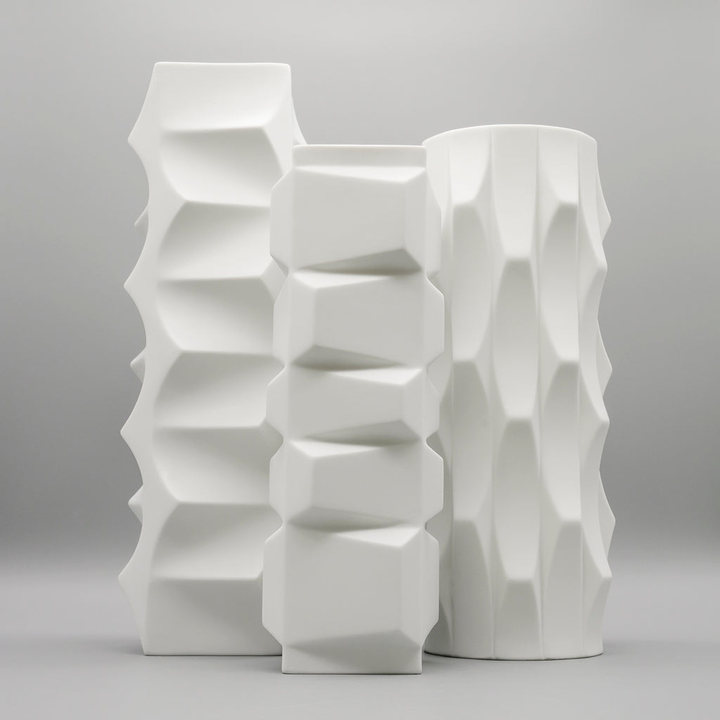 “Archais” Bisque Porcelain Trio  – Heinrich Fuchs for Hutschenreuther, 1960s–1970s