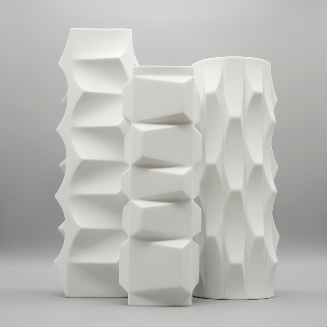 “Archais” Bisque Porcelain Trio  – Heinrich Fuchs for Hutschenreuther, 1960s–1970s