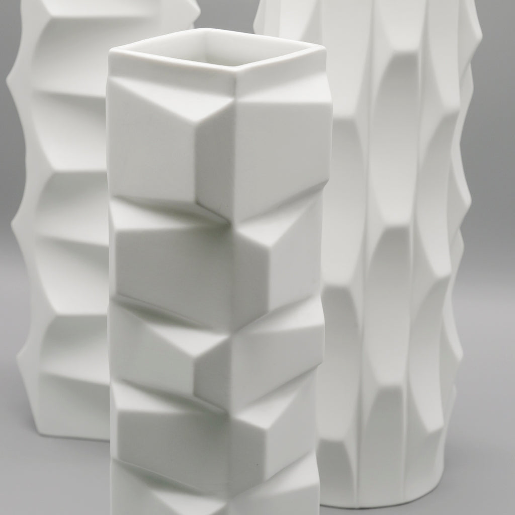 “Archais” Bisque Porcelain Trio  – Heinrich Fuchs for Hutschenreuther, 1960s–1970s