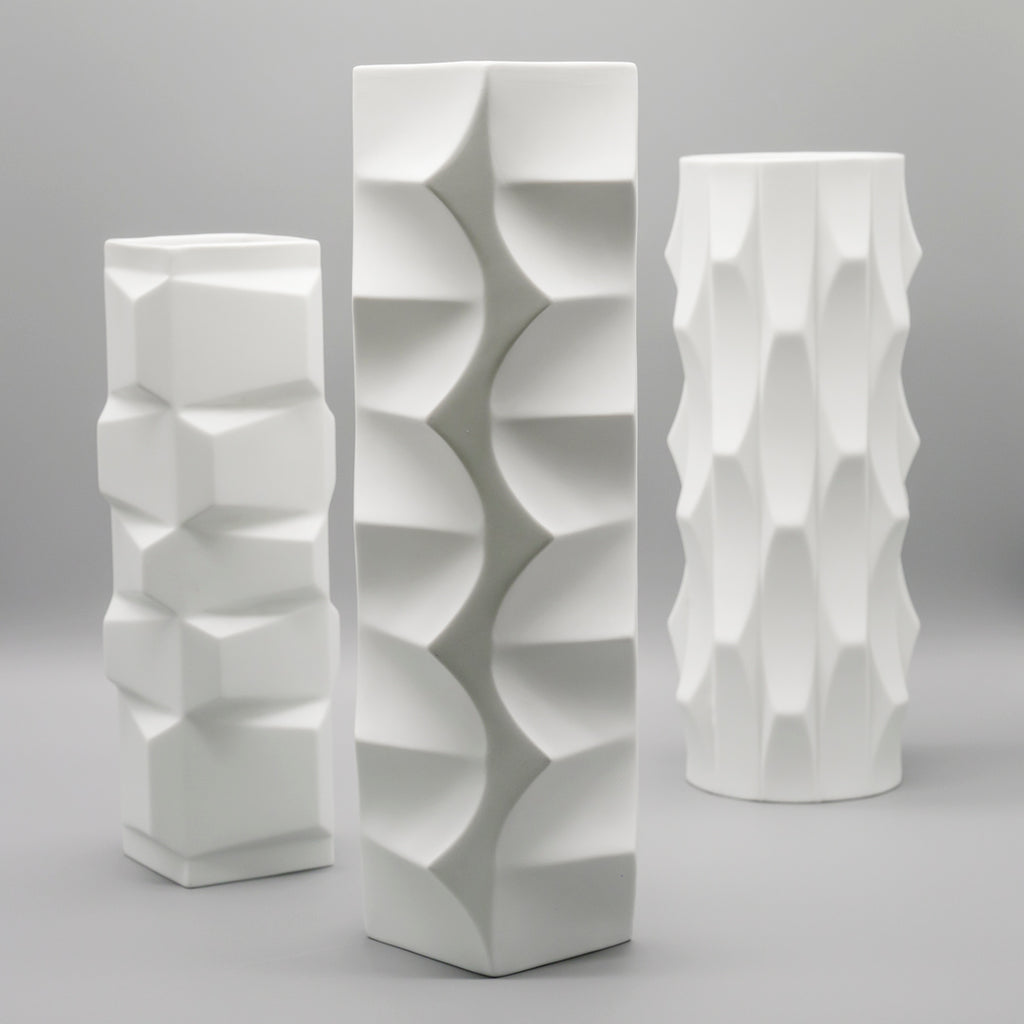 “Archais” Bisque Porcelain Trio  – Heinrich Fuchs for Hutschenreuther, 1960s–1970s