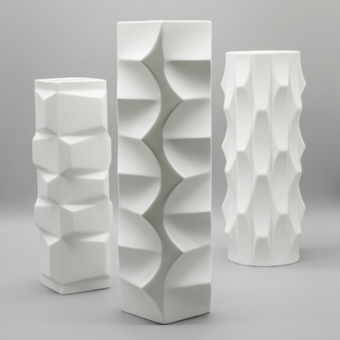 “Archais” Bisque Porcelain Trio  – Heinrich Fuchs for Hutschenreuther, 1960s–1970s