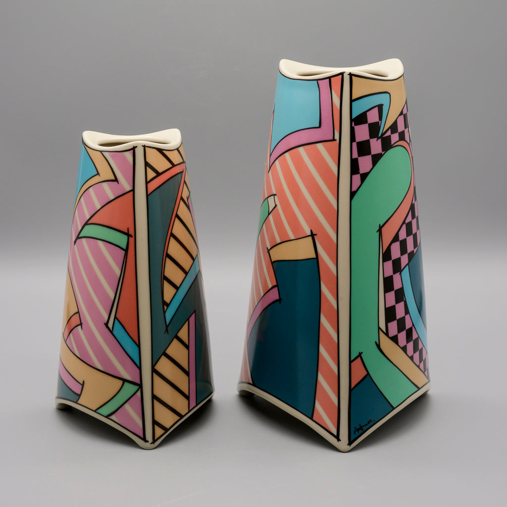 Flash Porcelain Set of Four Vases – Dorothy Hafner for Rosenthal, 1980s