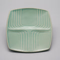 Turquoise Relief Ceramic Plate – Karl Scheid for Rosenthal, 1970s