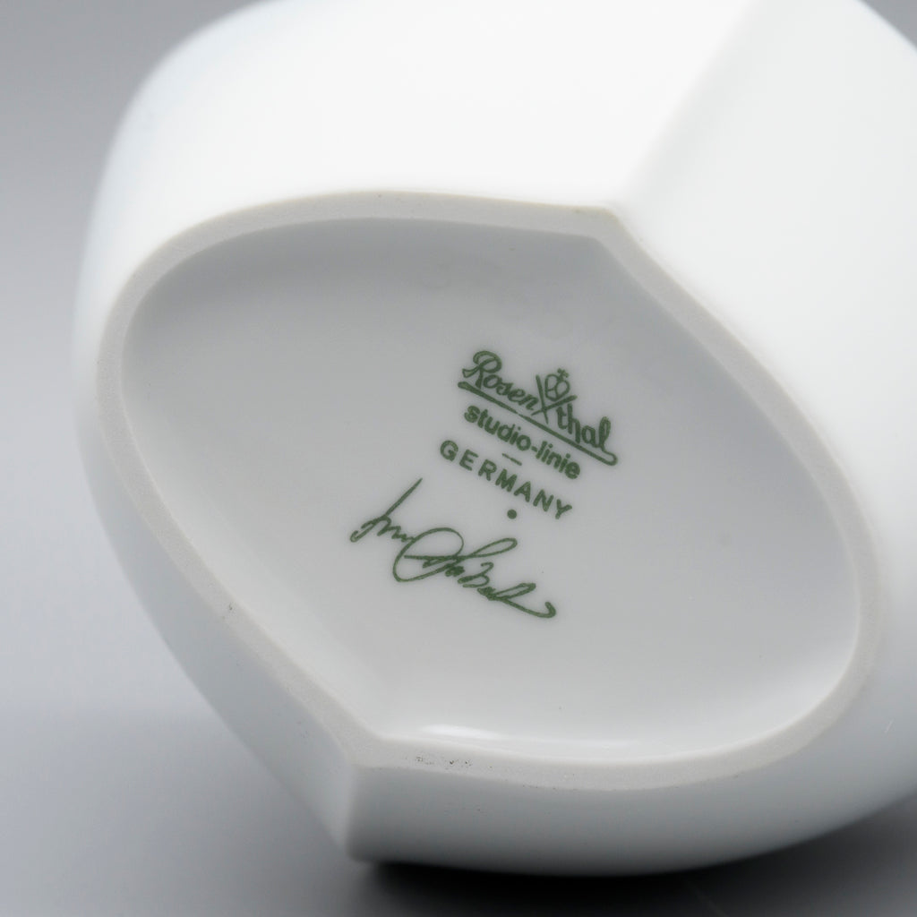 White Bisque Porcelain Vase – Lino Sabattini for Rosenthal, 1980s–1990s