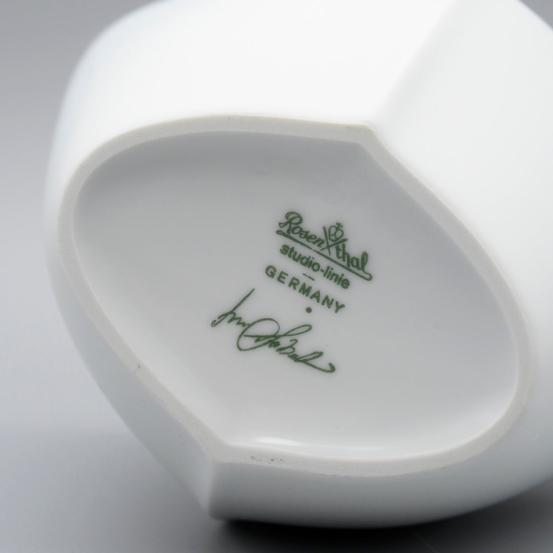 White Bisque Porcelain Vase – Lino Sabattini for Rosenthal, 1980s–1990s