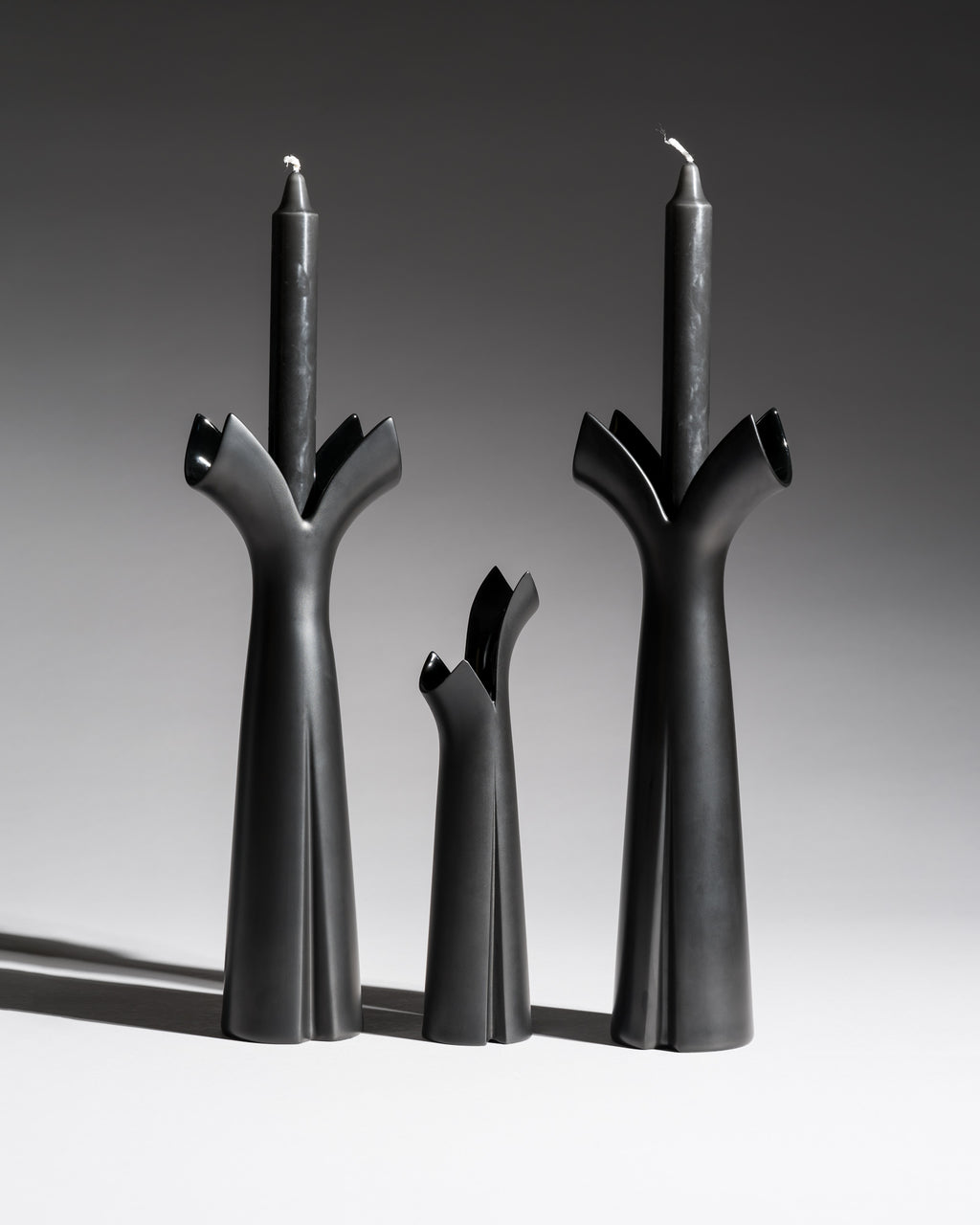Pianta Two Candle Holders & a Vase Set – Lino Sabattini for Rosenthal, 1980s