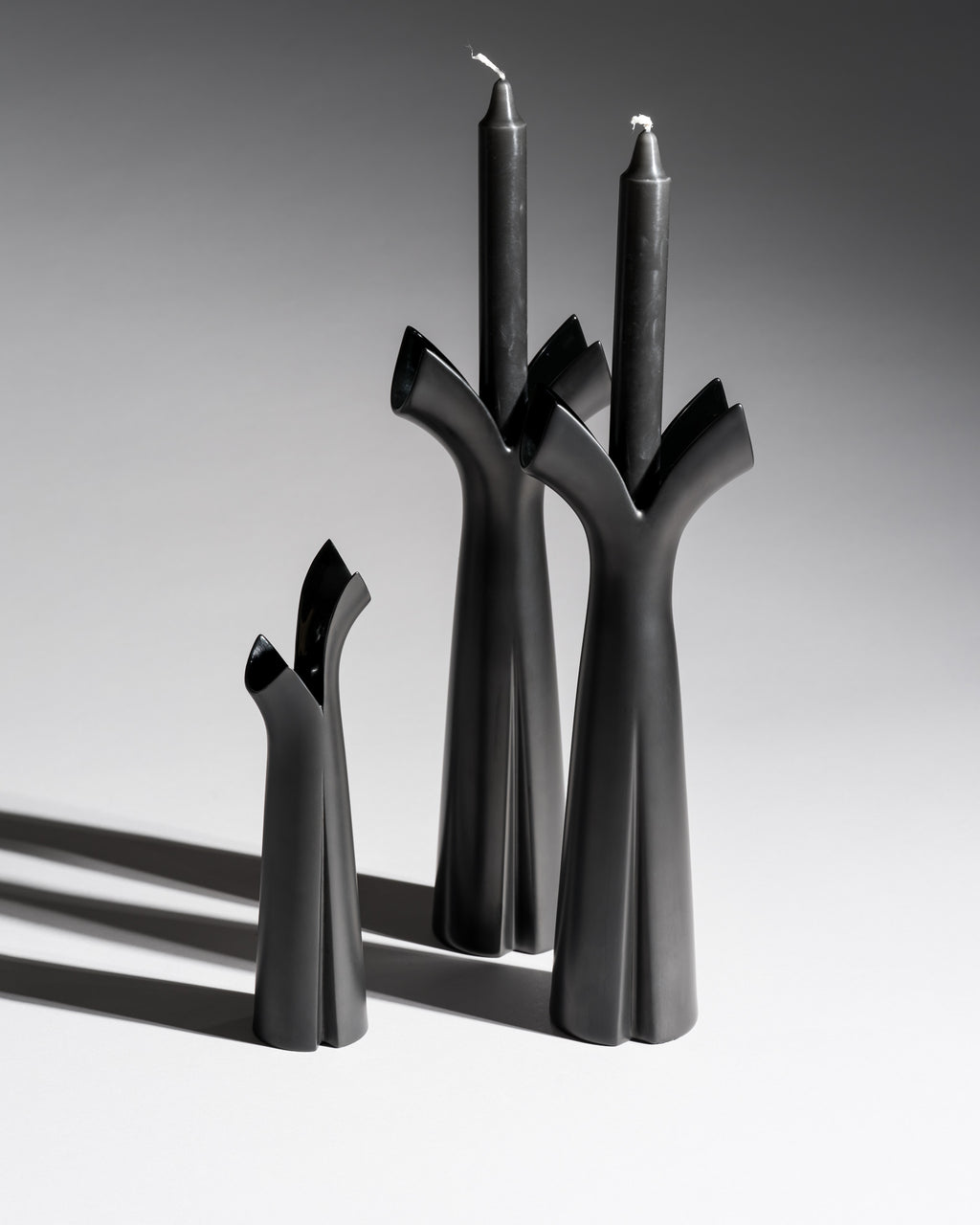 Pianta Two Candle Holders & a Vase Set – Lino Sabattini for Rosenthal, 1980s