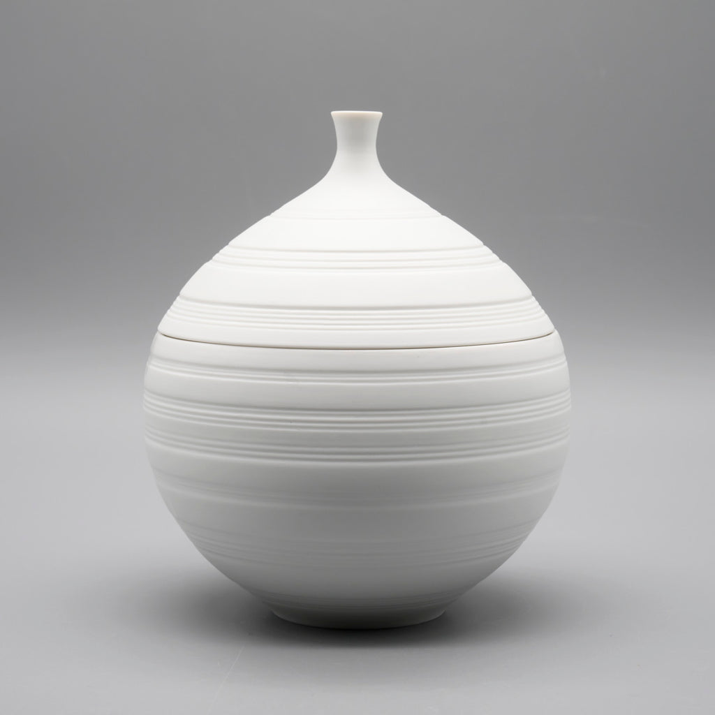 Bisque Porcelain Lidded Box – Hans Achtziger for Hutschenreuther, 1970s