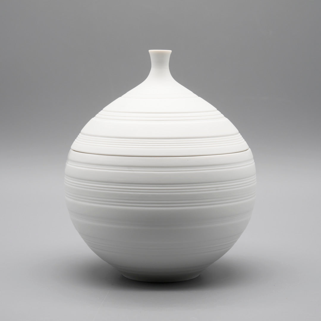 Bisque Porcelain Lidded Box – Hans Achtziger for Hutschenreuther, 1970s