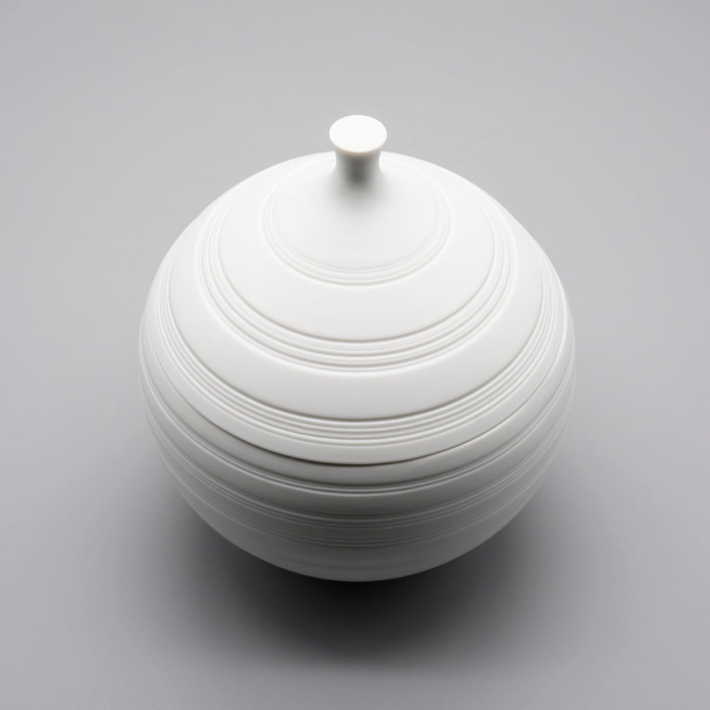 Bisque Porcelain Lidded Box – Hans Achtziger for Hutschenreuther, 1970s