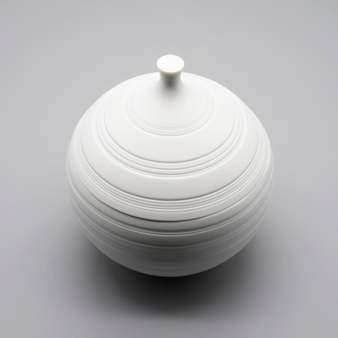 Bisque Porcelain Lidded Box – Hans Achtziger for Hutschenreuther, 1970s