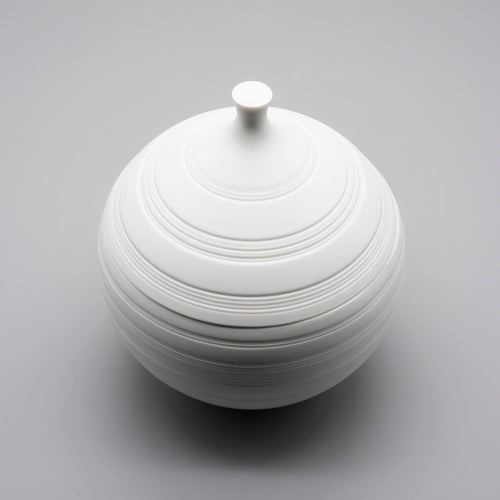 Bisque Porcelain Lidded Box – Hans Achtziger for Hutschenreuther, 1970s
