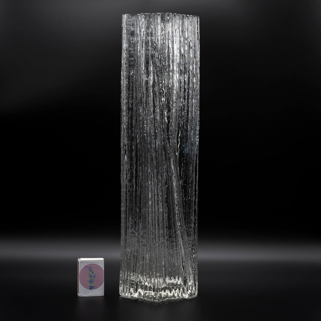 Rosenthal Glasstruktur Glass Vase Duo – Martin Freyer for Rosenthal, 1970s